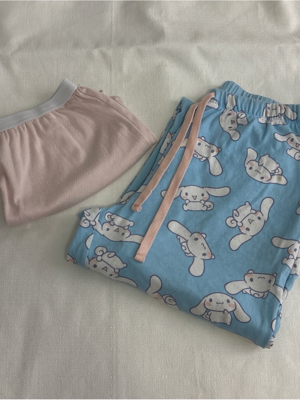 Blue Sanrio PJ Pants & Pink Shorts
